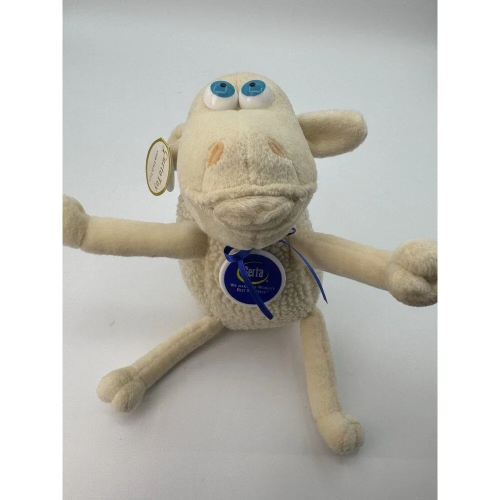 CURTO TOY 2000 Serta Counting Sheep #36 Plush NWT 8” Promo Stuffed Animal